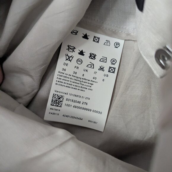 Hugo Boss Linen Asymmetric Skirt Suit - Picture 10 of 11